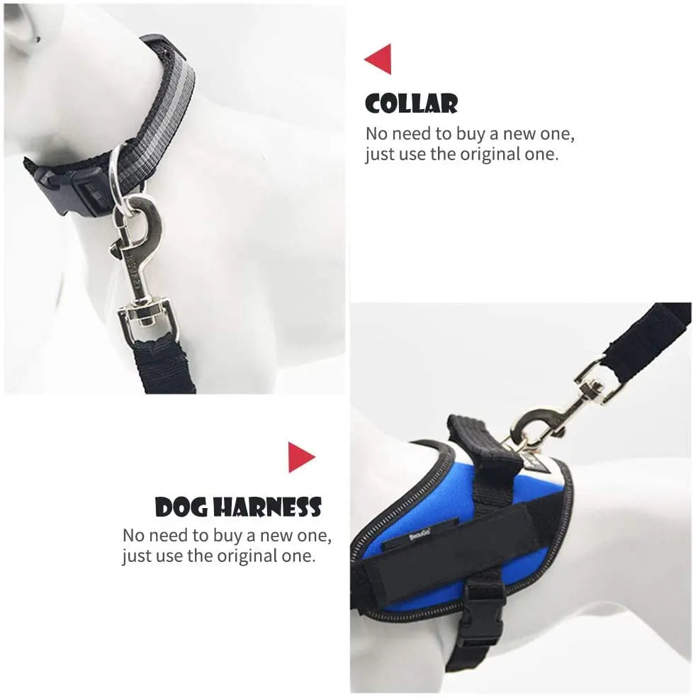 Adjustable Pet Car Seat Belt Safety Lead for Dogs & Cats