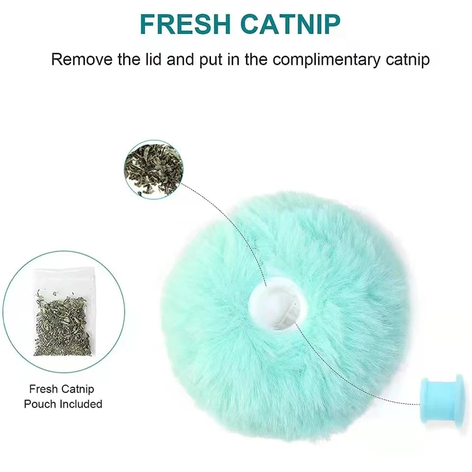 Interactive Smart Cat Ball | Automatic Rolling Plush Toy