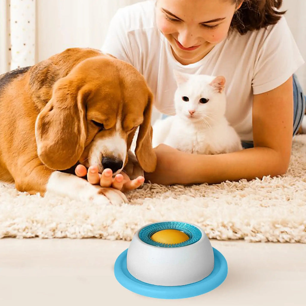 Interactive Dog Treat Puzzle Bowl
