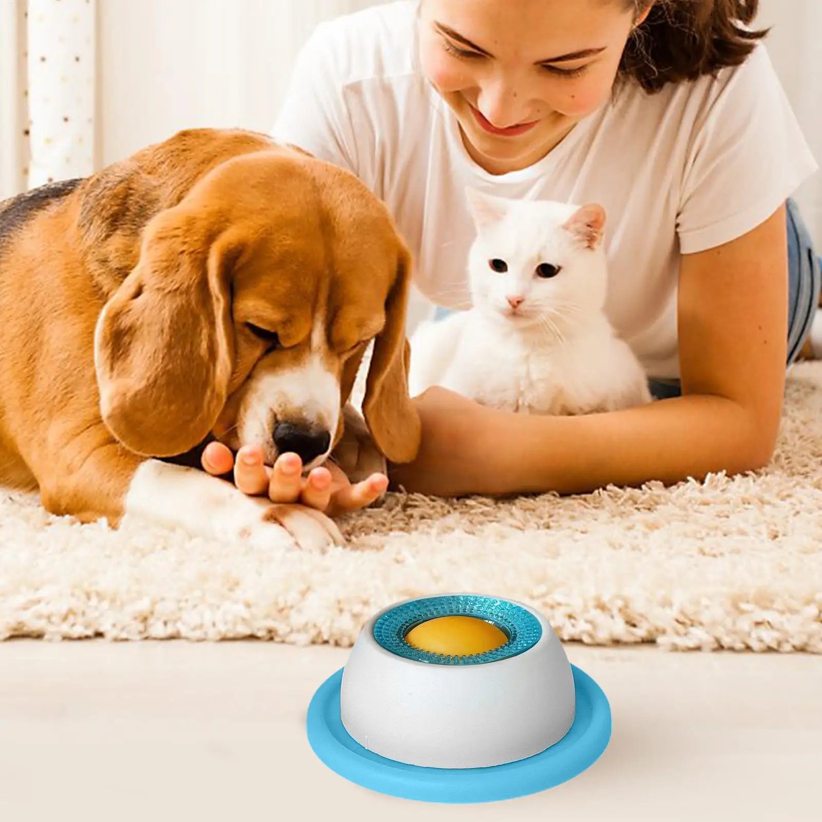 Interactive Dog Treat Puzzle Bowl