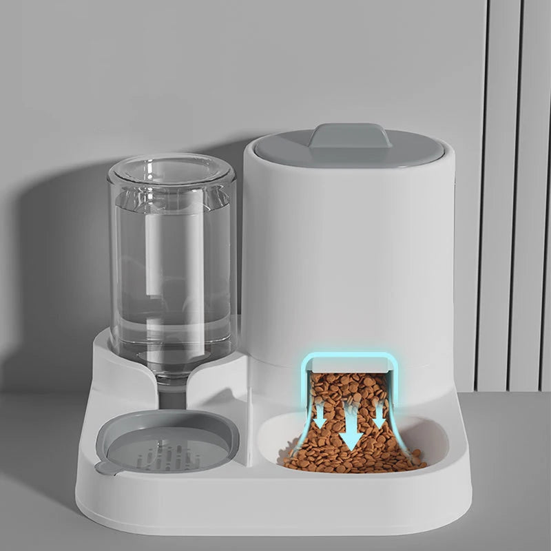 2-in-1 Automatic Pet Food & Water Dispenser