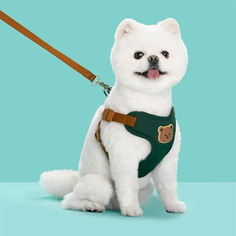 Reflective Pet Harness & Lead Set | Adjustable Dog & Cat Walking Vest