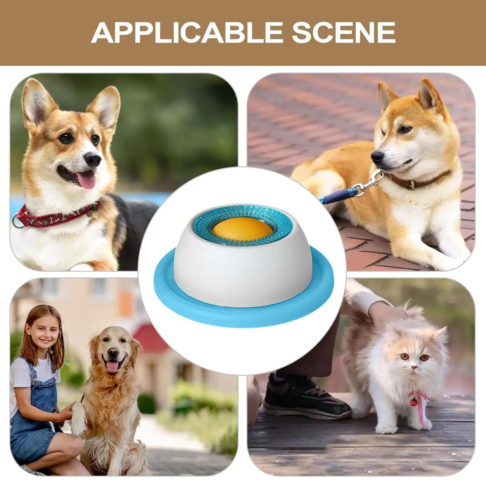 Interactive Dog Treat Puzzle Bowl