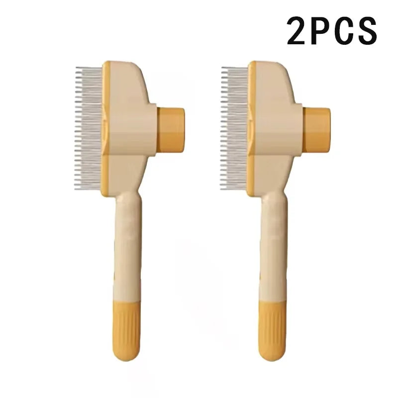 Self-Cleaning Pet Grooming Brush