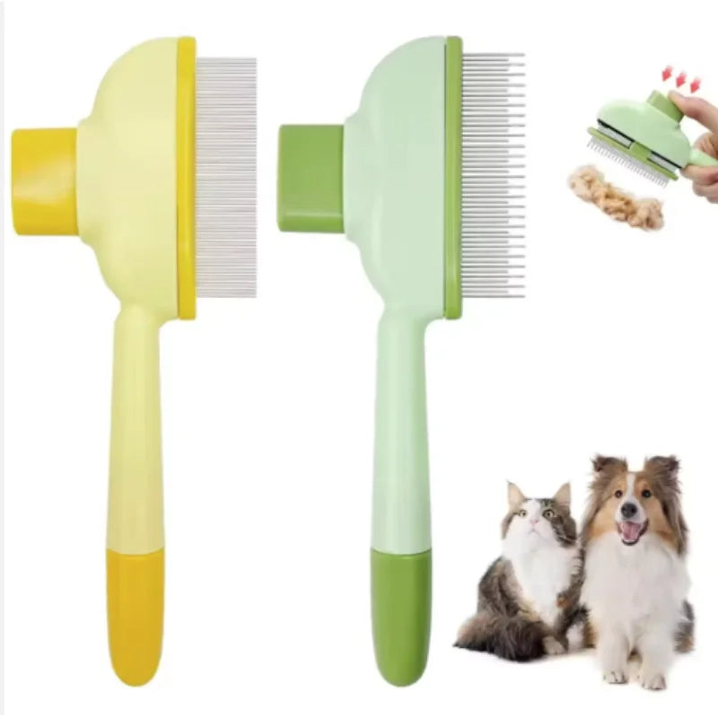 Self-Cleaning Pet Grooming Brush