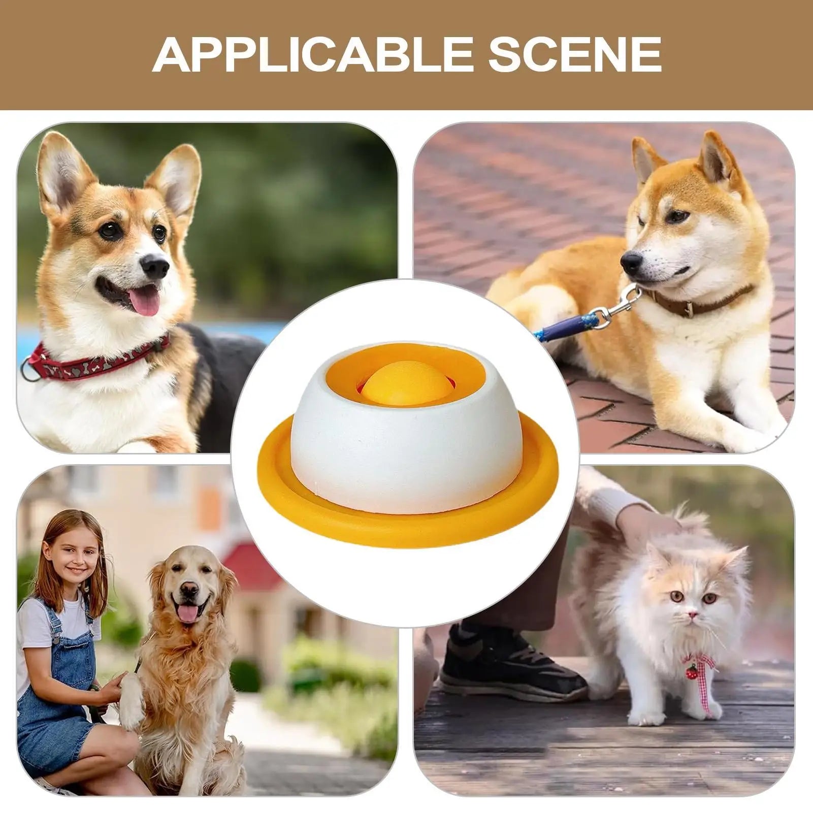 Interactive Dog Treat Puzzle Bowl