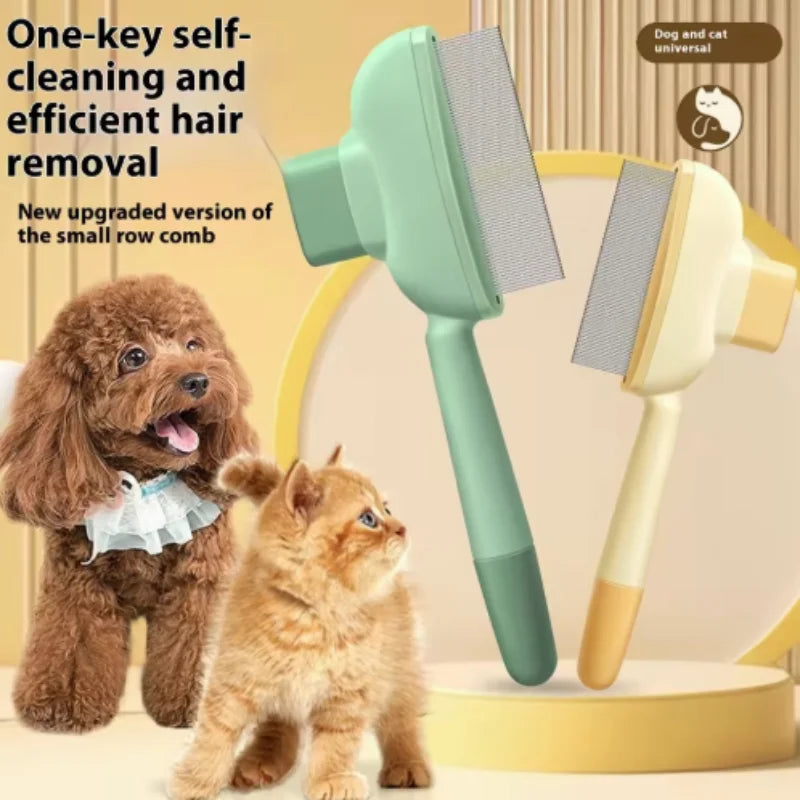 Self-Cleaning Pet Grooming Brush