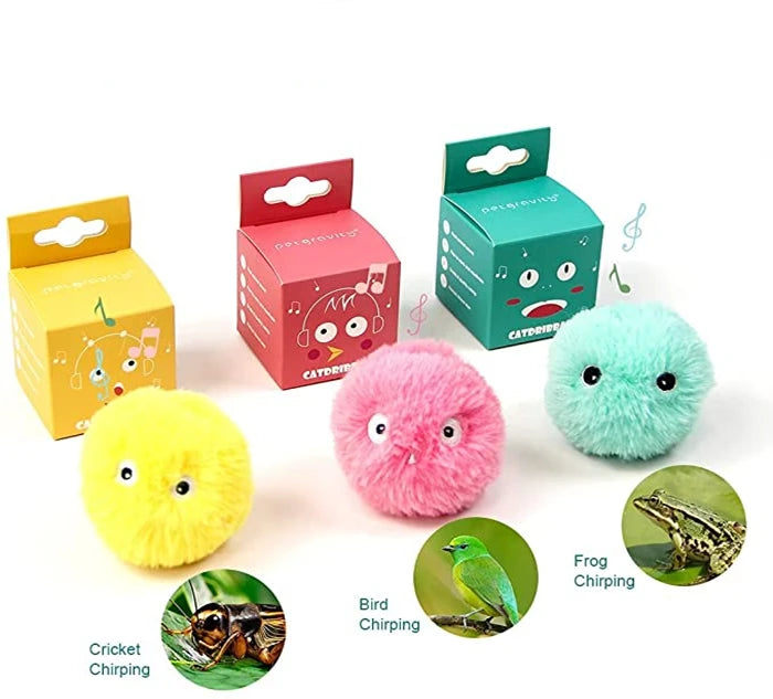 Interactive Smart Cat Ball | Automatic Rolling Plush Toy