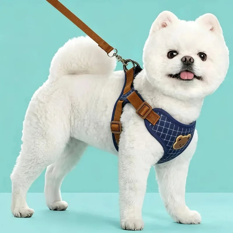 Reflective Pet Harness & Lead Set | Adjustable Dog & Cat Walking Vest