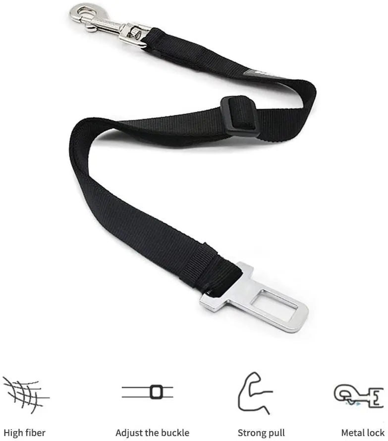 Adjustable Pet Car Seat Belt Safety Lead for Dogs & Cats