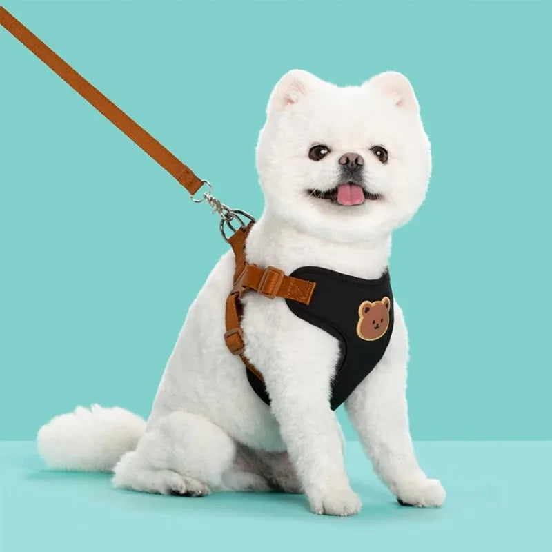 Reflective Pet Harness & Lead Set | Adjustable Dog & Cat Walking Vest
