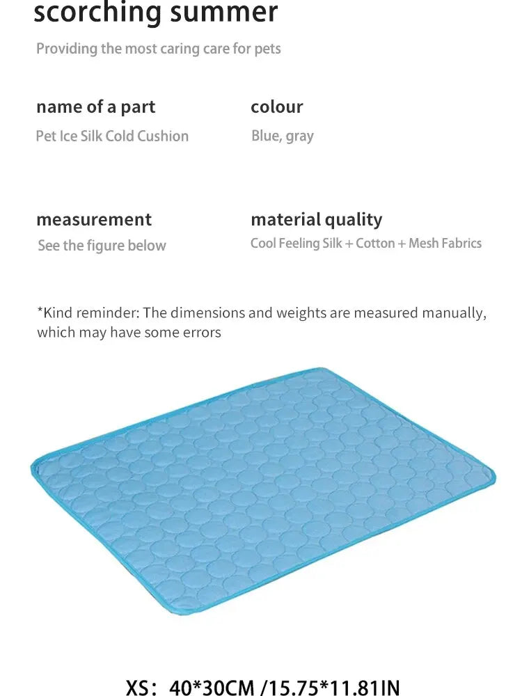 Cooling Mat for Dogs & Cats | Summer Pet Cooling Pad