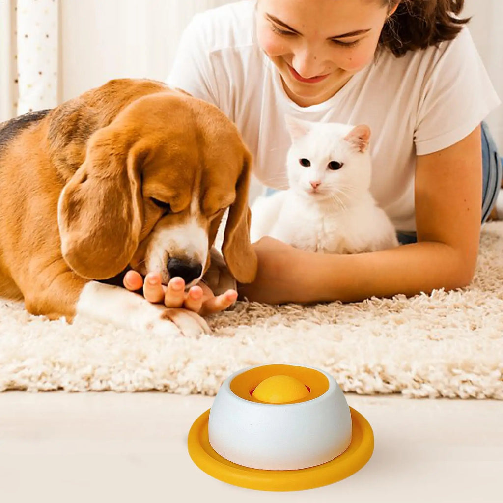 Interactive Dog Treat Puzzle Bowl