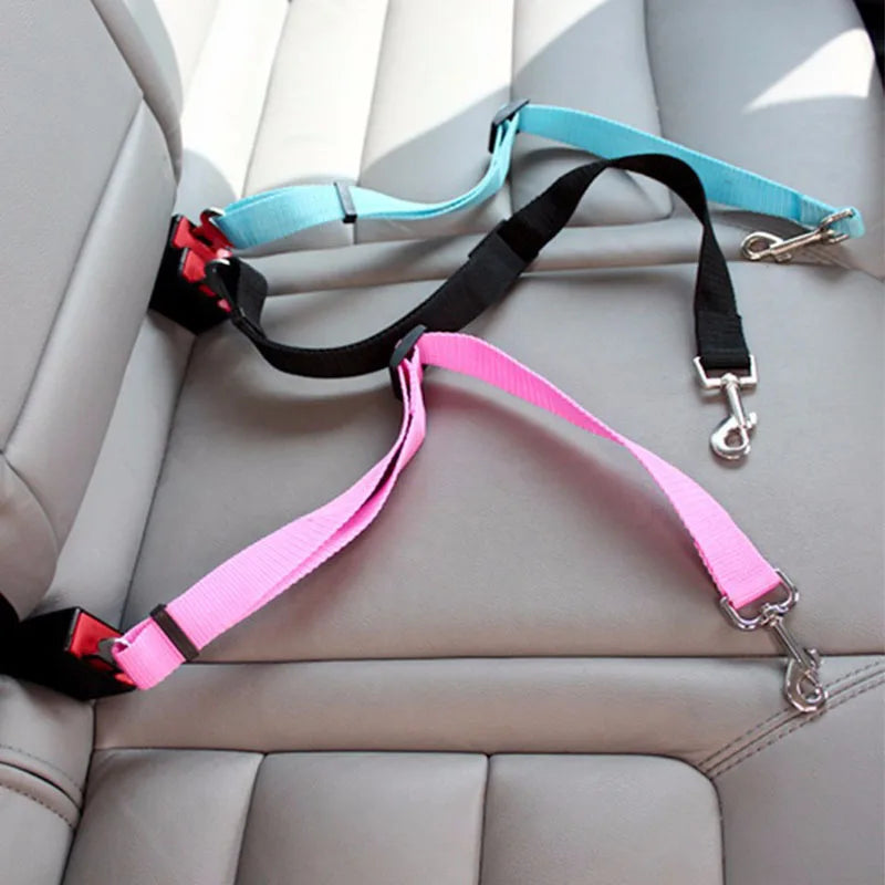 Adjustable Pet Car Seat Belt Safety Lead for Dogs & Cats