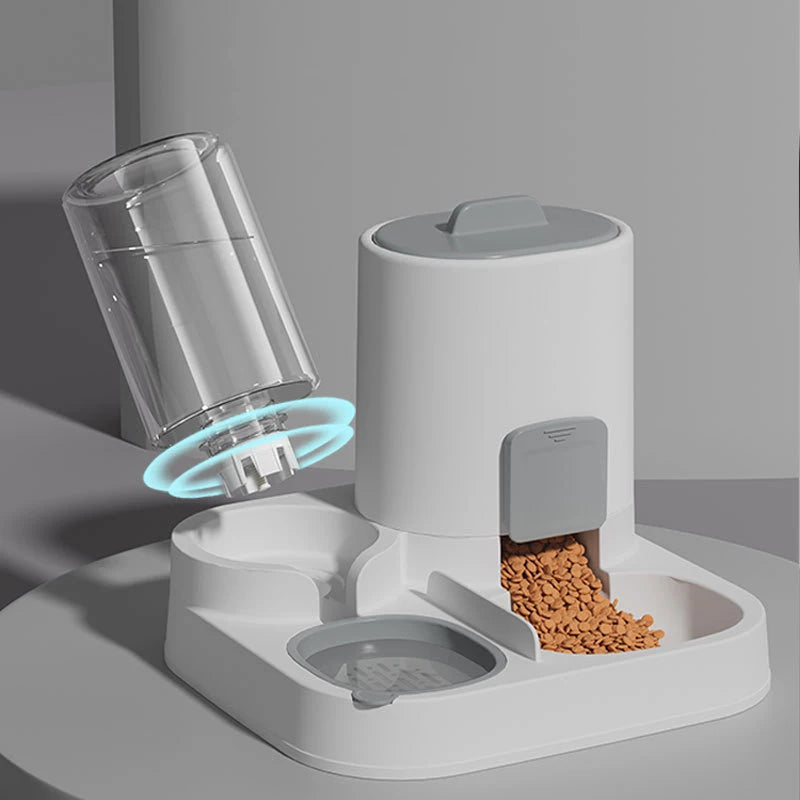 2-in-1 Automatic Pet Food & Water Dispenser